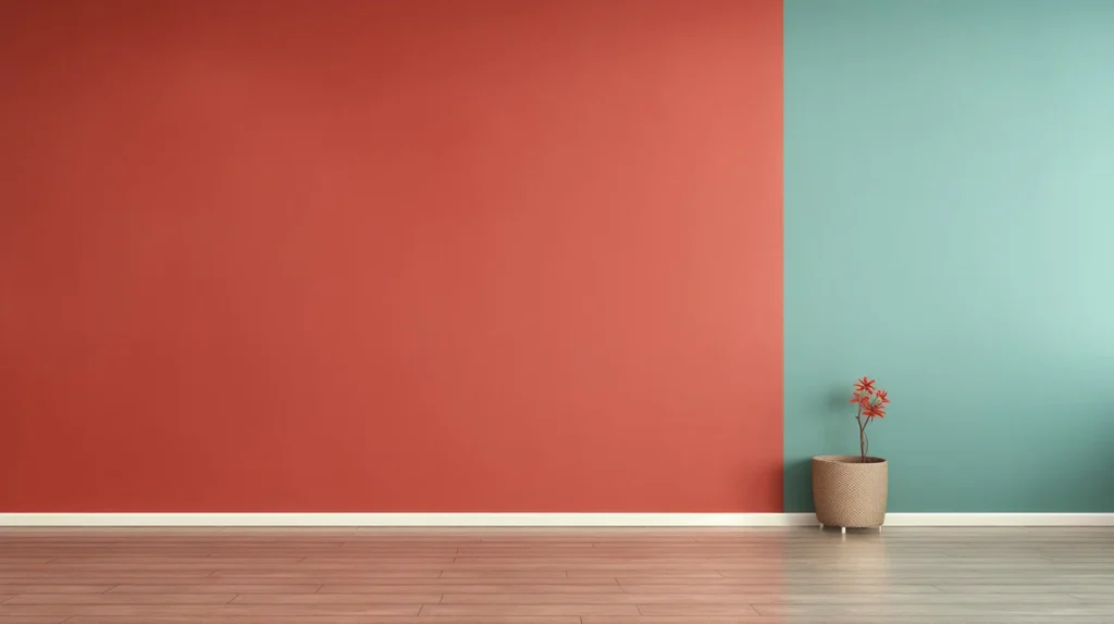 colour blocks o pintura para separar ambientes