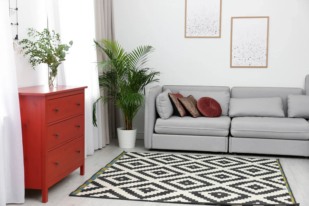 como elegir alfombra de acuerdo al tamaño y forma de salon