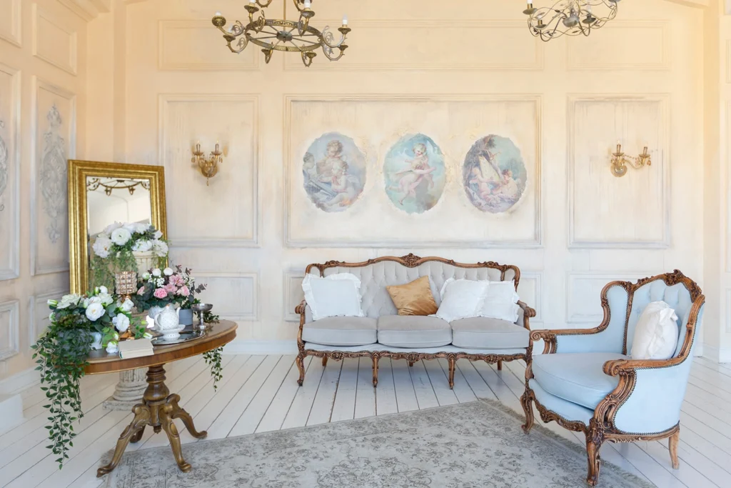 Salón de estar estilo provenzal