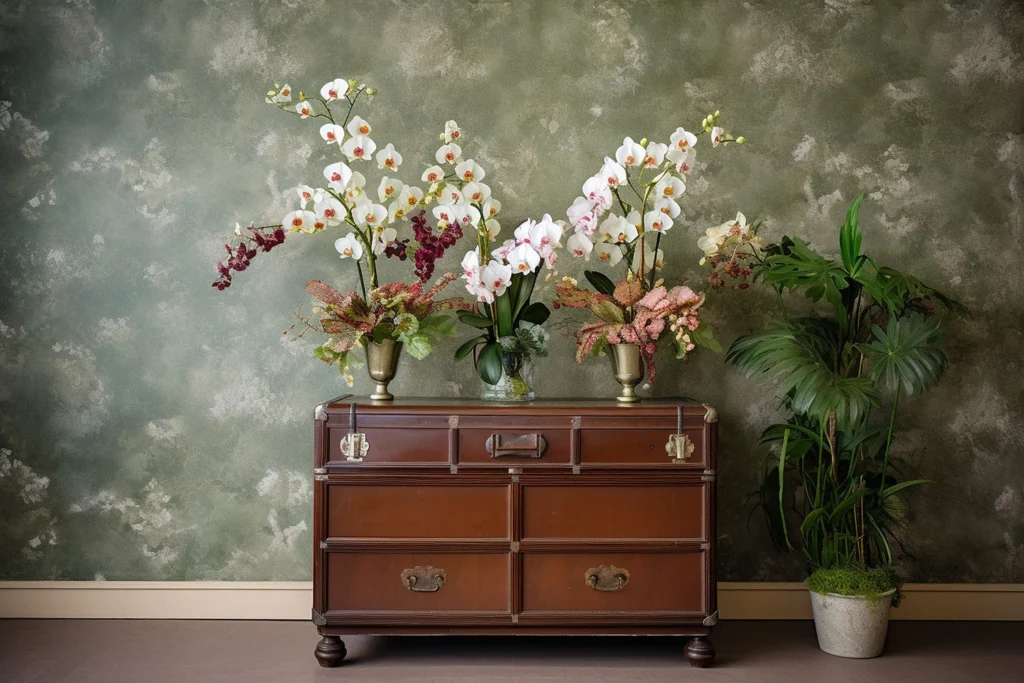 decoracion colonial con flores