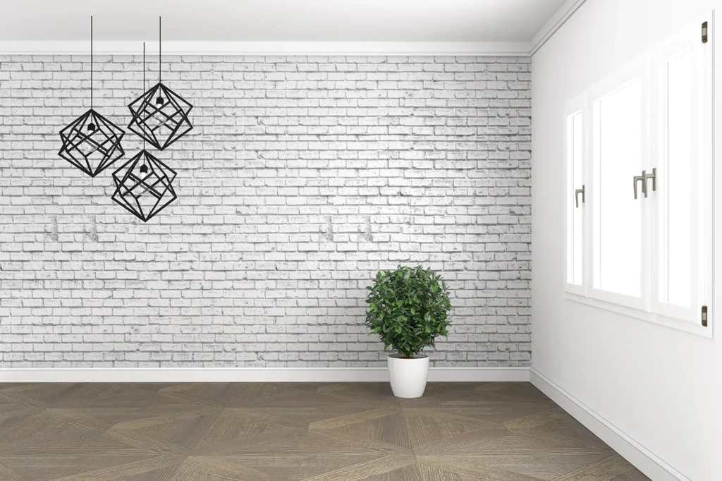 Decorar con pared de ladrillos